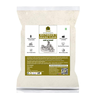Natural Stone Grounded Cold Pressed Multigrain Atta with 9 Whole Grains