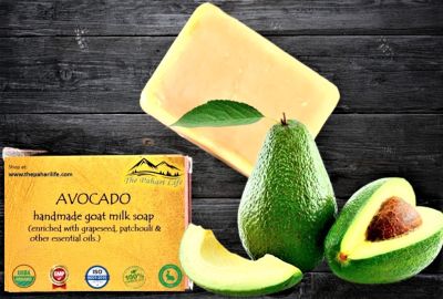 Avocado goat milk soap from Ramgarh (75 grams)
