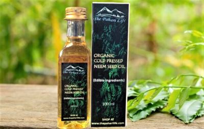 Cold Pressed Neem Seed Oil (Certified Organic) from Ranikhet (100 ml)